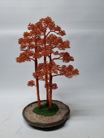 Metalen bonsai bos