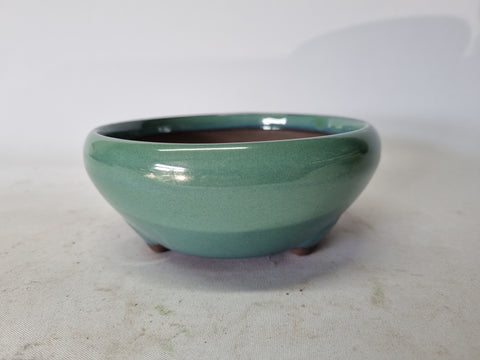 Bonsai schaal groen rond 13cm