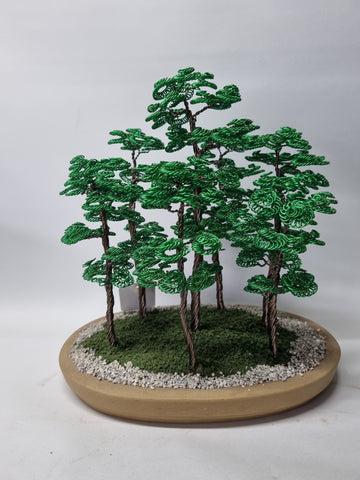 Metalen bonsai bos