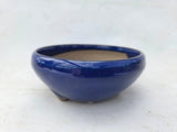 Bonsai schaal blauw rond 13cm