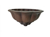Ronde bonsai pot ongeglazuurd yinxing