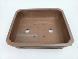 Yinxing Bonsai schaal antiek roest bruin rechthoek ongeglazuurd 41cm