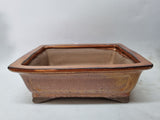 Bonsai pot 32cm rechthoek roest glazuur