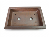 Yinxing Bonsai schaal antiek roest bruin rechthoek ongeglazuurd 28cm