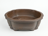 Yinxing Bonsai schaal bruin rechthoek ongeglazuurd 32cm