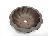 Ronde bonsai pot ongeglazuurd yinxing