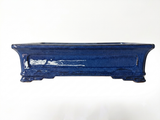 Bonsai schaal rechthoek 41cm blauw