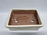 Bonsai schaal creme, rechthoek 18cm