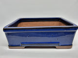 Bonsai schaal rechthoek 18cm blauw