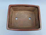 Bonsai schaal rechthoek 16cm roest bruin