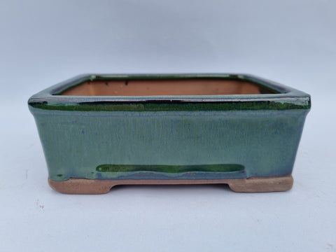 Bonsai schaal rechthoek 16cm groen