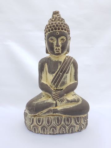 Stenen boeddha beeld